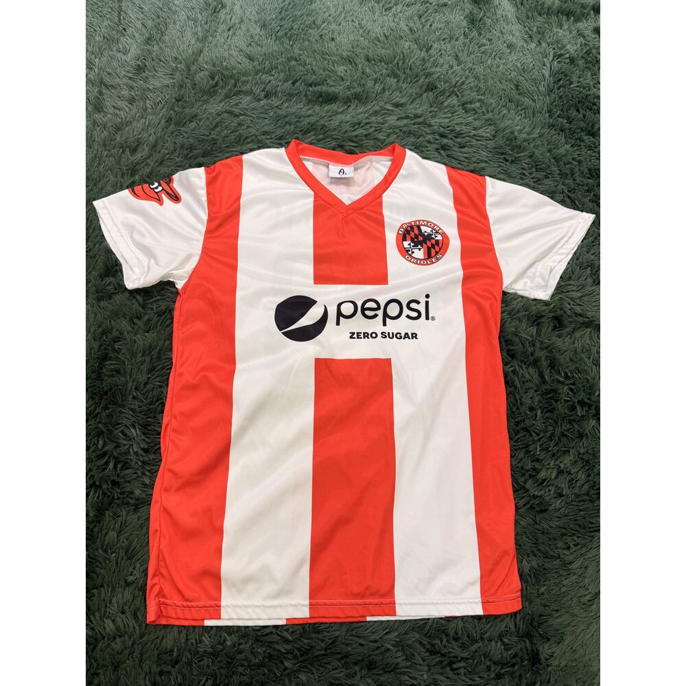 Baltimore Orioles Birdland FC SGA Jersey "O's" White Orange #23 Size M MLB